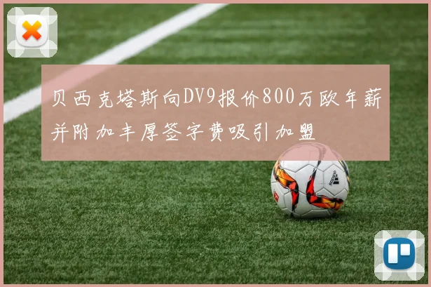 贝西克塔斯向DV9报价800万欧年薪并附加丰厚签字费吸引加盟